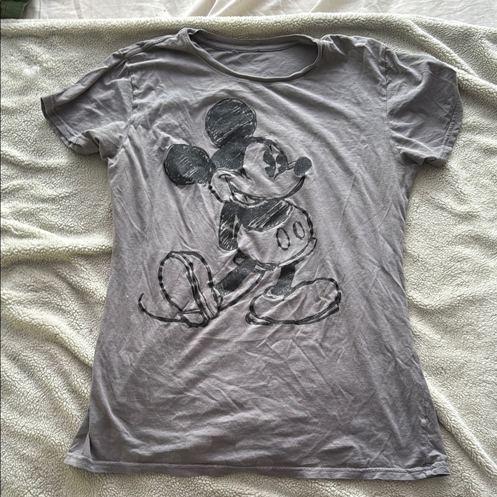 Disney Gray Mickey Mouse T-Shirt